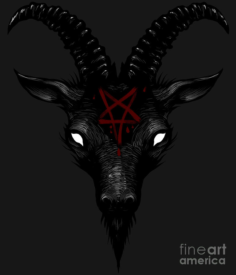Baphomet Pentagram Satanic Occult Gothic Goat of Mendes Sigil of Lucifer Shirt 