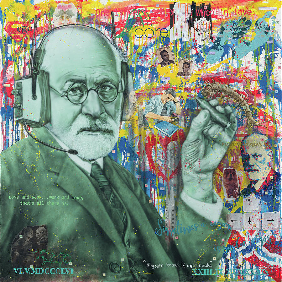 Sigmund Freud Painting by Gary Drew | Pixels