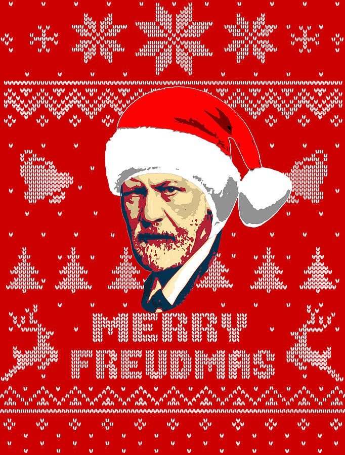 Sigmund Freud Merry Freudmas Digital Art By Filip Schpindel - Fine Art 