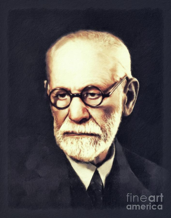 Sigmund Freud, Neurologist Painting by Esoterica Art Agency - Fine Art ...
