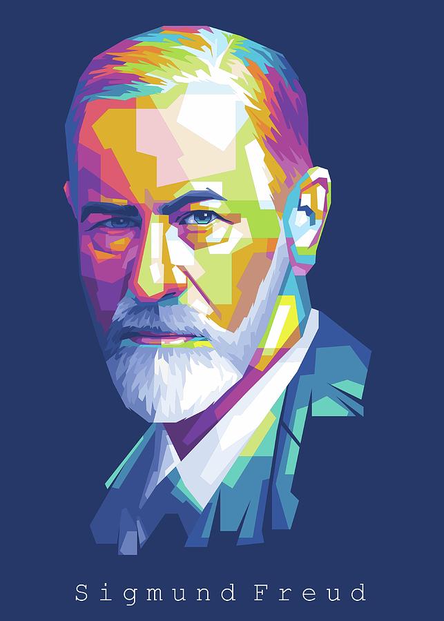 Sigmund Freud Digital Art by Wpap Artist - Fine Art America