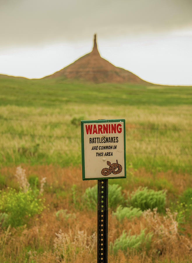 Sign at Chimney Rock Natural Site Photograph by James C Richardson