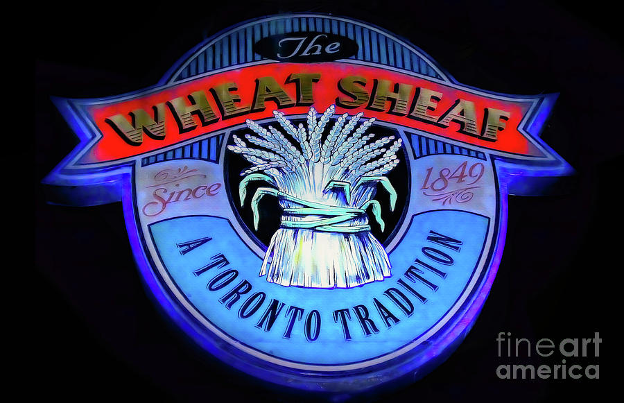 Sign for the Wheat Sheaf  Tavern  Toronto  Canada  Photograph by Elaine Manley