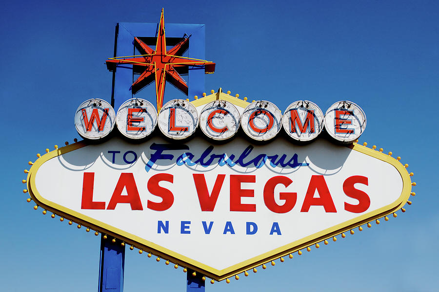 Las Vegas Photograph - Sign in daytime, Las Vegas, Nevada by Carol Highsmith