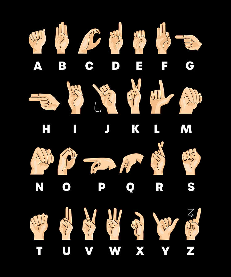 Sign Language ASL Alphabet Deaf Gift Photograph by Philip ...