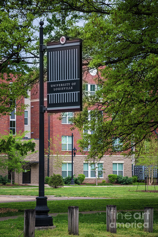 Sign - University of Louisville - Kentucky Photograph by Gary Whitton