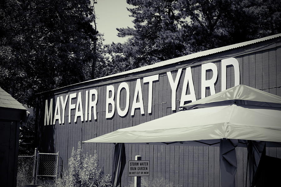Signage, Mayfair Boat Yard, South Dennis MA Photograph by Thomas