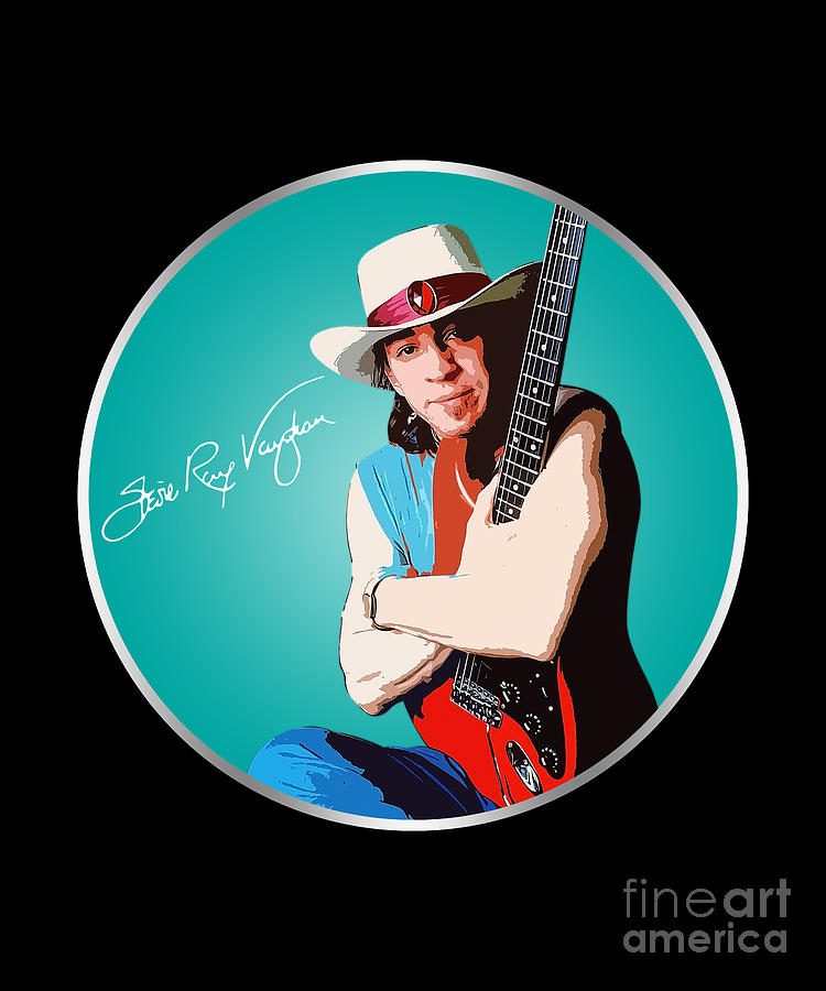 Signature Stevie Ray Vaughan Pop Art Gifts For Fans Digital Art by ...