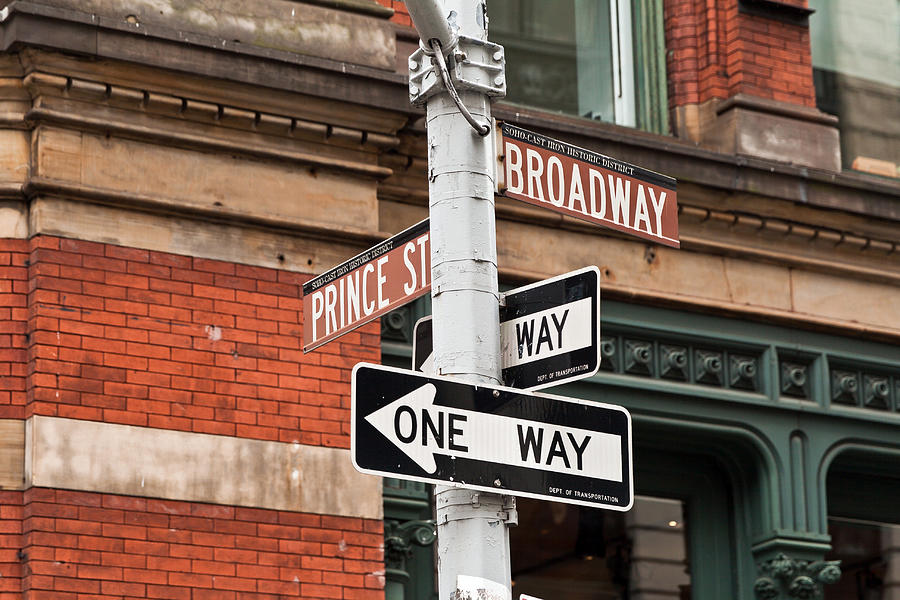 Signs at SOHO, New York, USA Photograph by Pola Damonte via Getty Images
