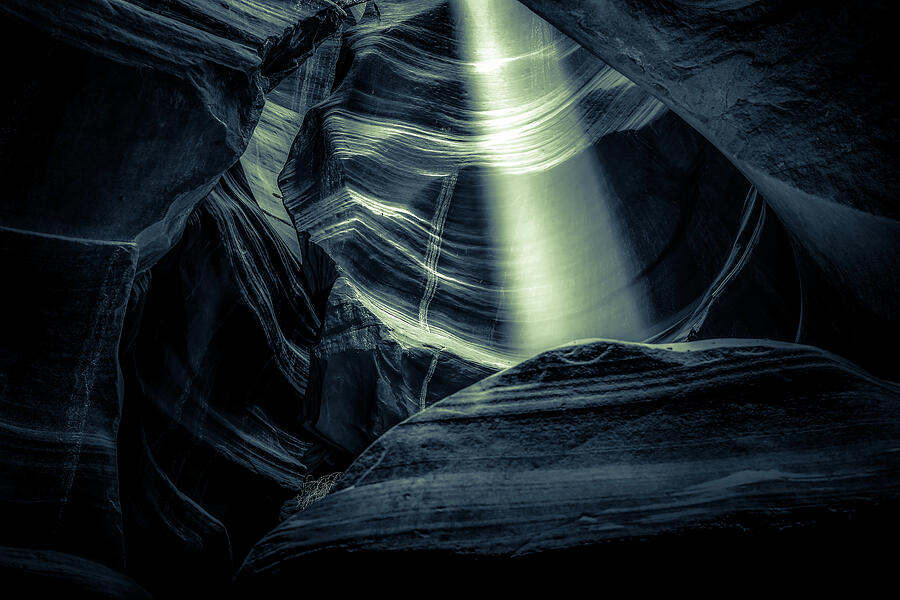 Upper Antelope Canyon Photograph - Signs Of Life by Az Jackson