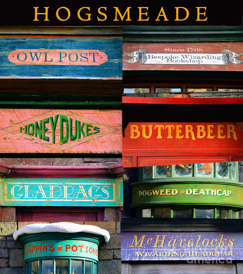 Signs your in Hogsmeade  Photograph by David Lee Thompson