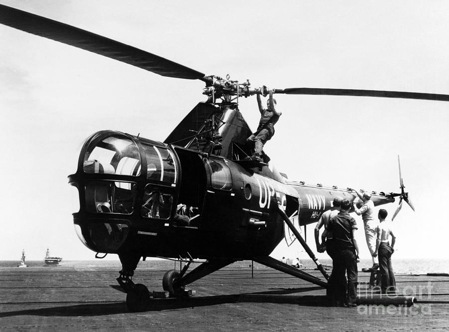 Sikorsky Helicopter, 1950 Photograph by Granger
