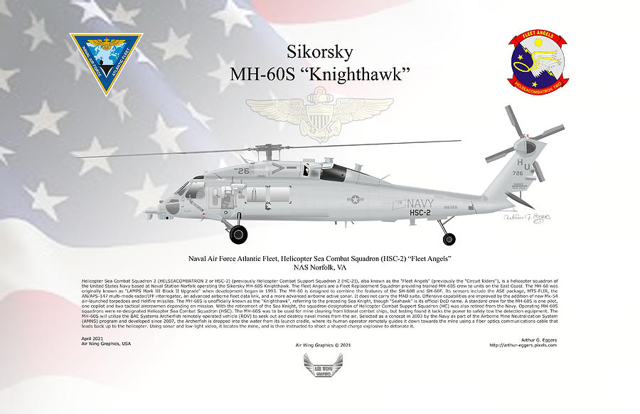 Sikorsky MH-60S Knighthawk Digital Art by Arthur Eggers