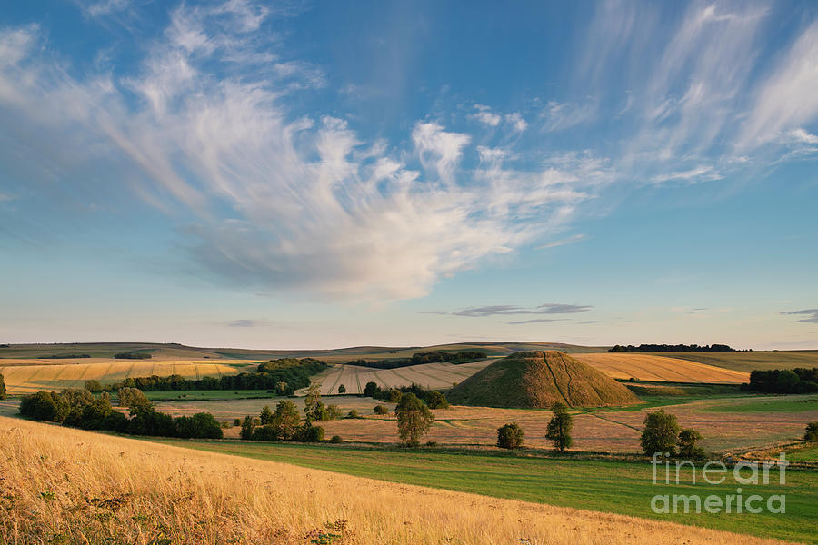 Silbury Hill July Sunset  Photograph by Tim Gainey