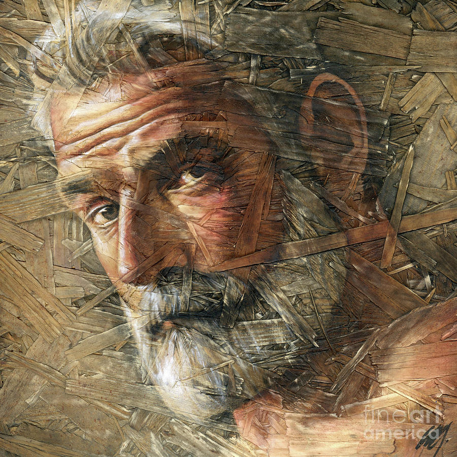 Portrait Painting - Silence 6 by Chris Lopez