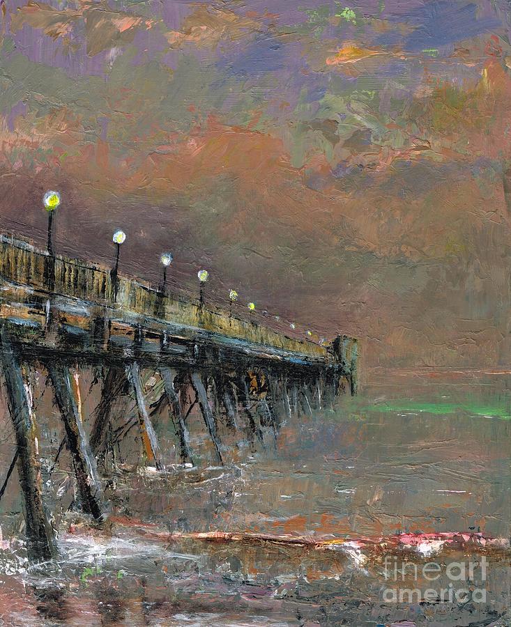 Silence at the Pier Painting by Frances Marino