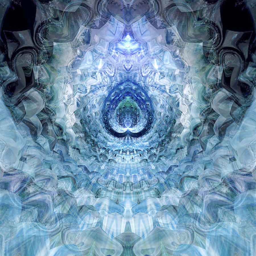 Silence Digital Art - Silence Mandala by Delia Quigley