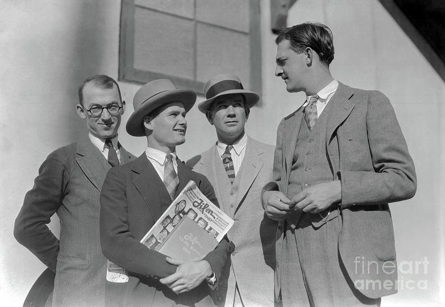 Silent film studio players 1925 Photograph by Sad Hill - Bizarre Los Angeles Archive