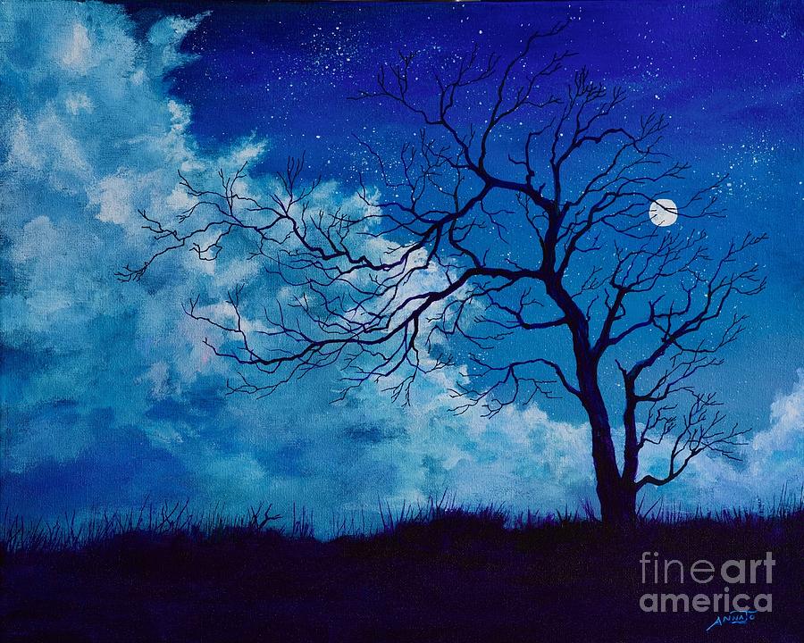 Silent Night Painting by AnnaJo Vahle