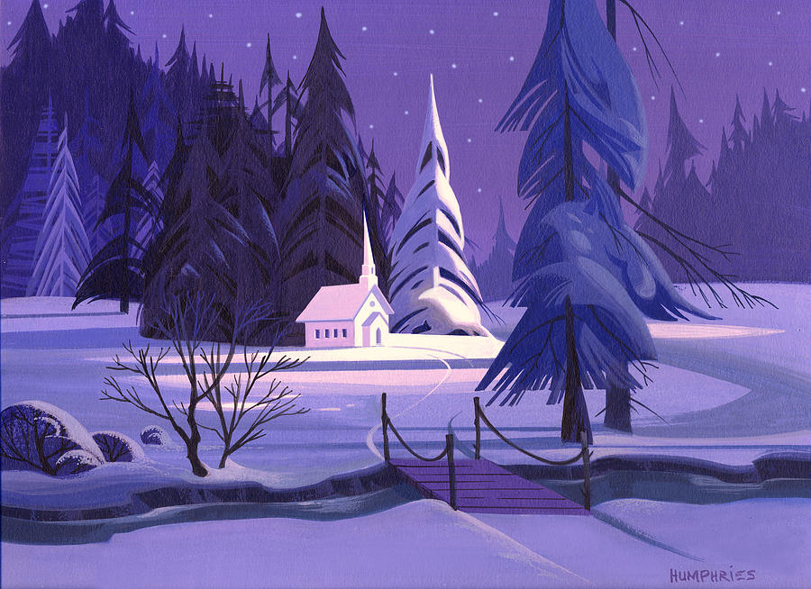 Silent Night Painting by Michael Humphries