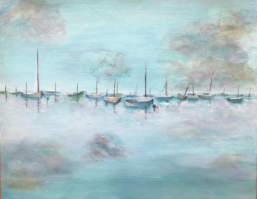 Serene Seas 1 Painting by Deborah Naves