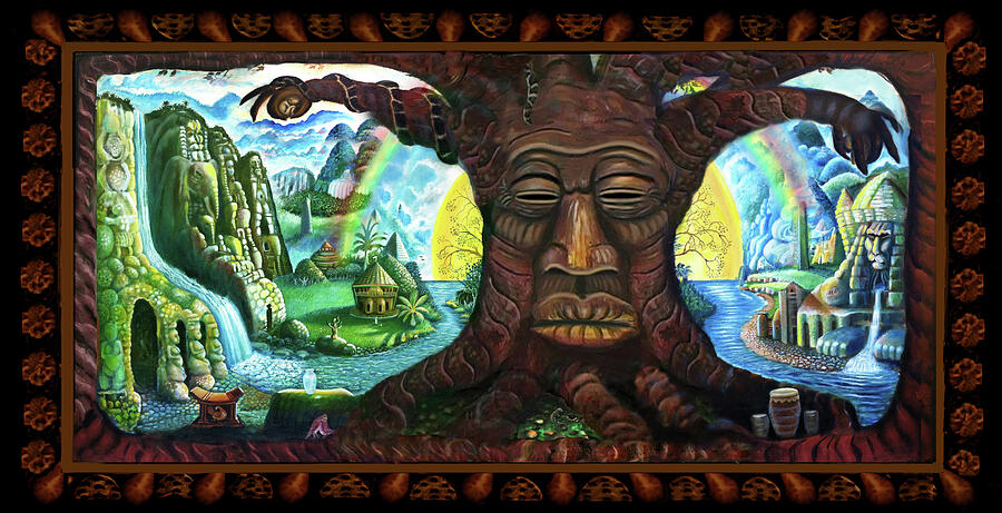 Landscape Painting - Silent Witness by Ras Jahaziel Tafari Landscape Painting - Silent Witness by Ras Jahaziel Tafari