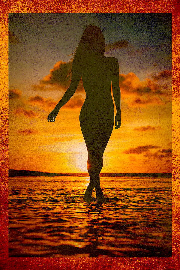 Silhouette At Sunset Digital Art by Steven Parker