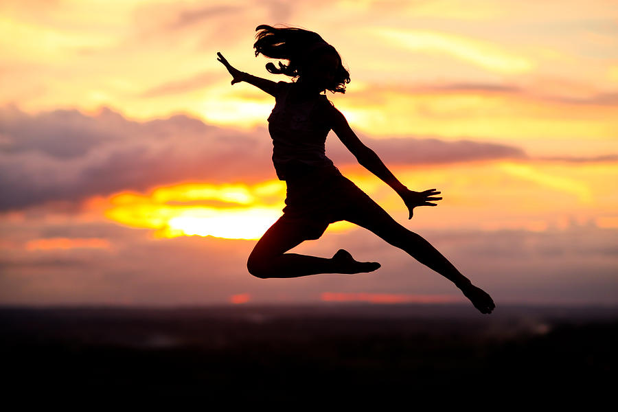 Silhouette Jump Photograph by Sasha Bell