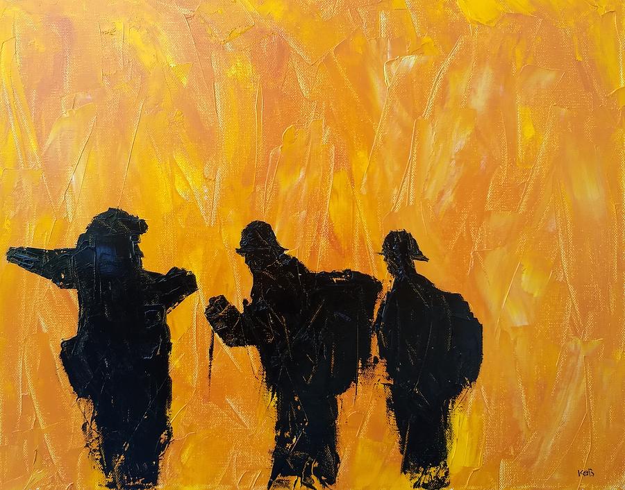 Silhouette of Heroes Painting by Kevin Daly