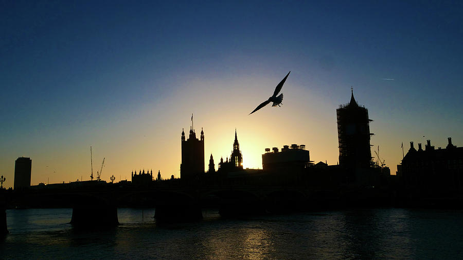 Silhouette of Parliament House in London by Santosh Puthran Silhouette of Parliament House in London by Santosh Puthran