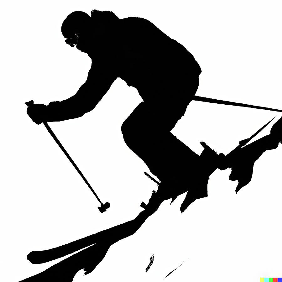 Silhouette of skier on steep mountain slope Photograph by Steve Estvanik Silhouette of skier on steep mountain slope Photograph by Steve Estvanik