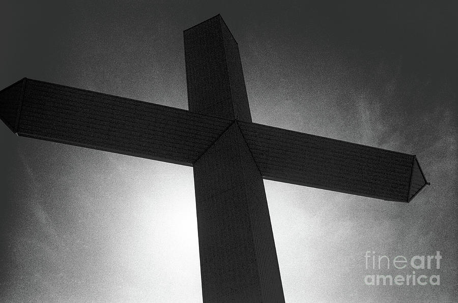 Silhouette of the world's largest cross Photograph by David Alexander Willis Fine Art America