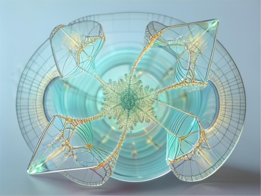 Silicon Evolution - Air Jelly Digital Art by Eris And AI Silicon Evolution - Air Jelly Digital Art by Eris And AI