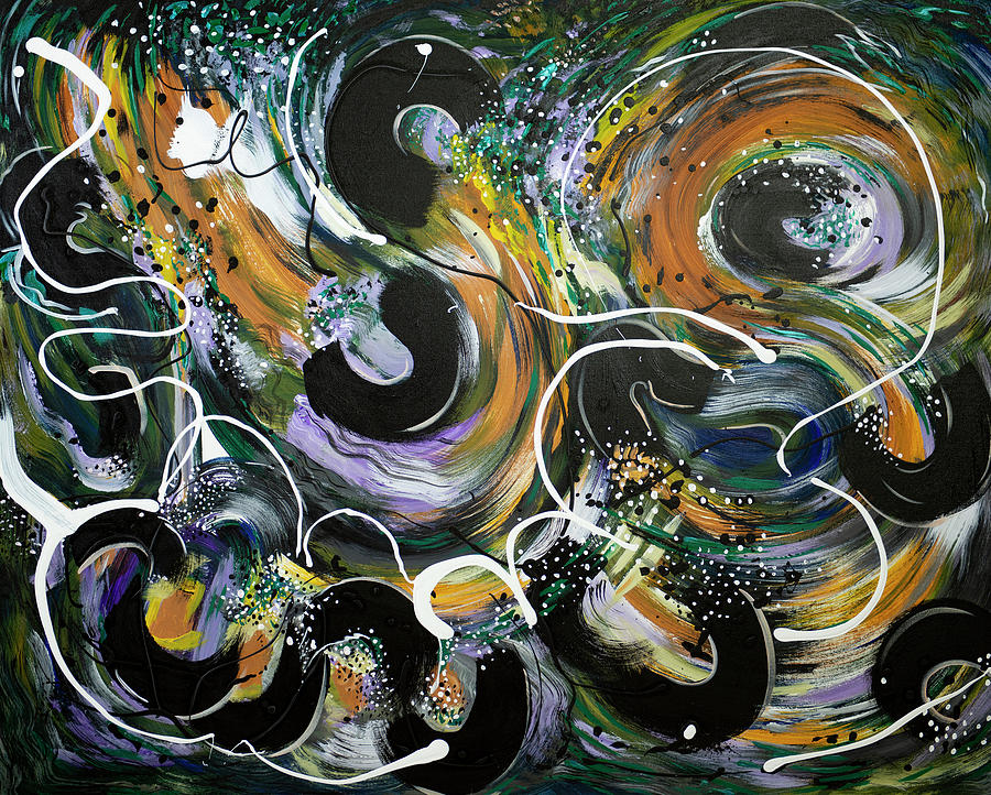 Silkworm Abstract Painting by Doug LaRue