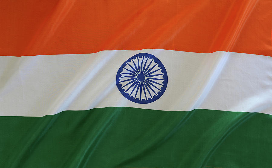 Silky India Flag Photograph