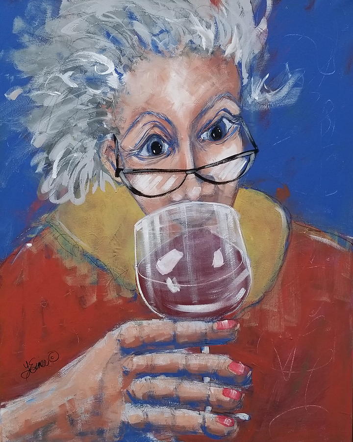 Silly Grandma Painting by Terri Einer