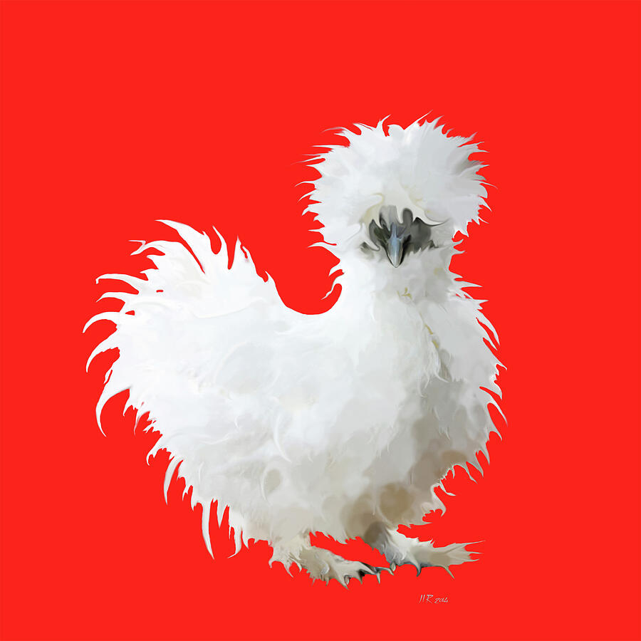 Silly Silkie Chicken Digital Art by Bamalam Art Silly Silkie Chicken Digital Art by Bamalam Art