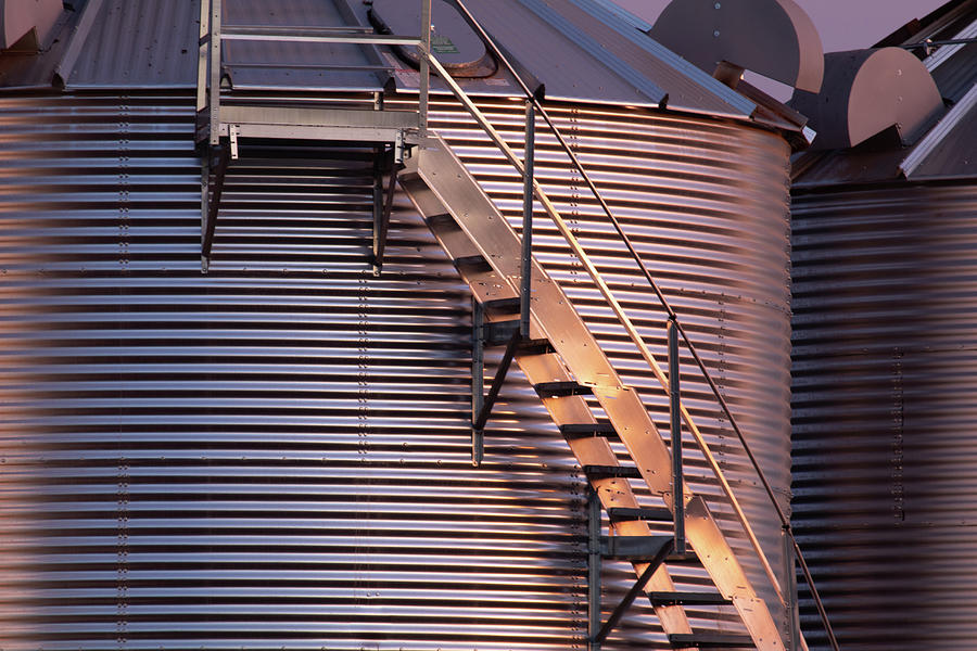 Silo Stairs in Evening Light Photograph by Catherine Avilez