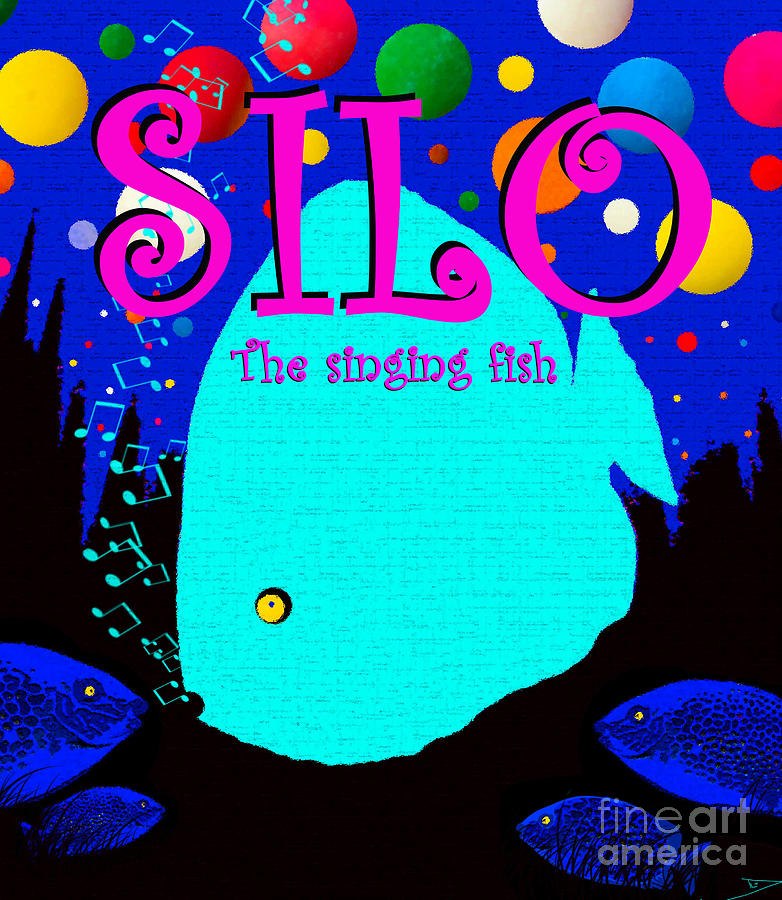 Silo the singing fish  Mixed Media by David Lee Thompson
