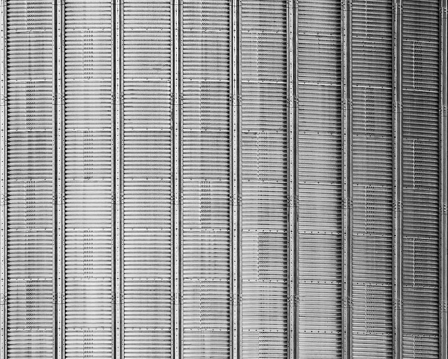 Black And White Photograph - Silo Wall, Wisconsin by Steven Ralser
