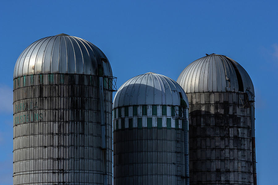 Silos in Iroquois Photograph by Bruce Davis
