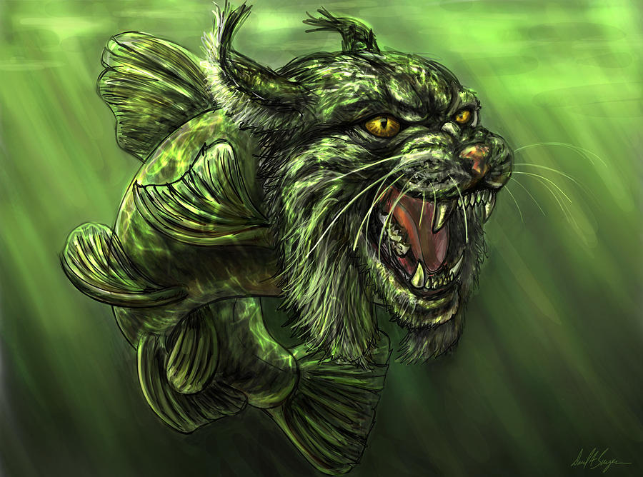 Catfish Digital Art by David Burgess