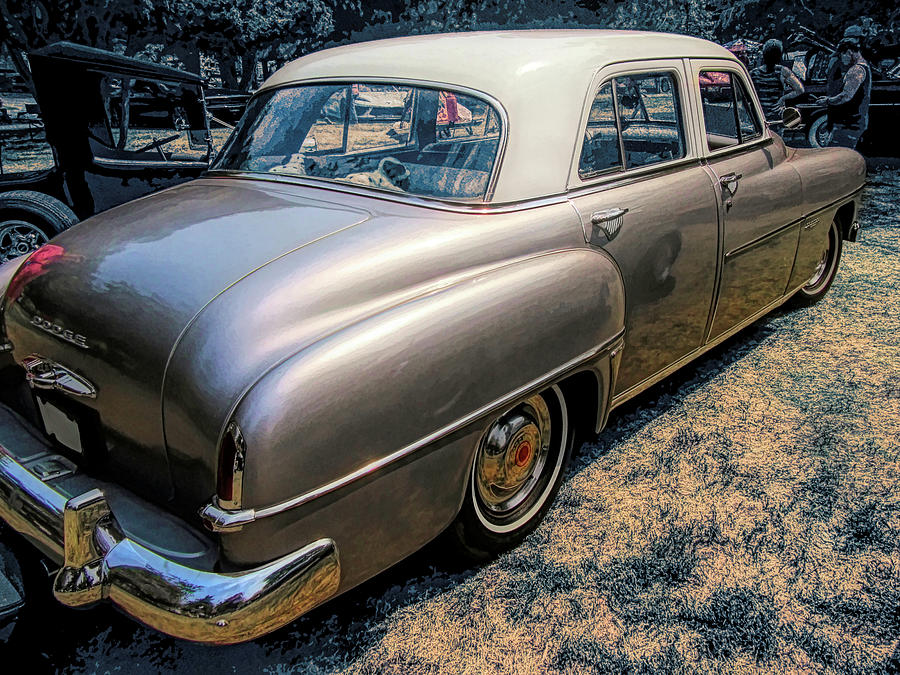 Silver 1951 Dodge Coronet Sedan Rear Photograph by DK Digital