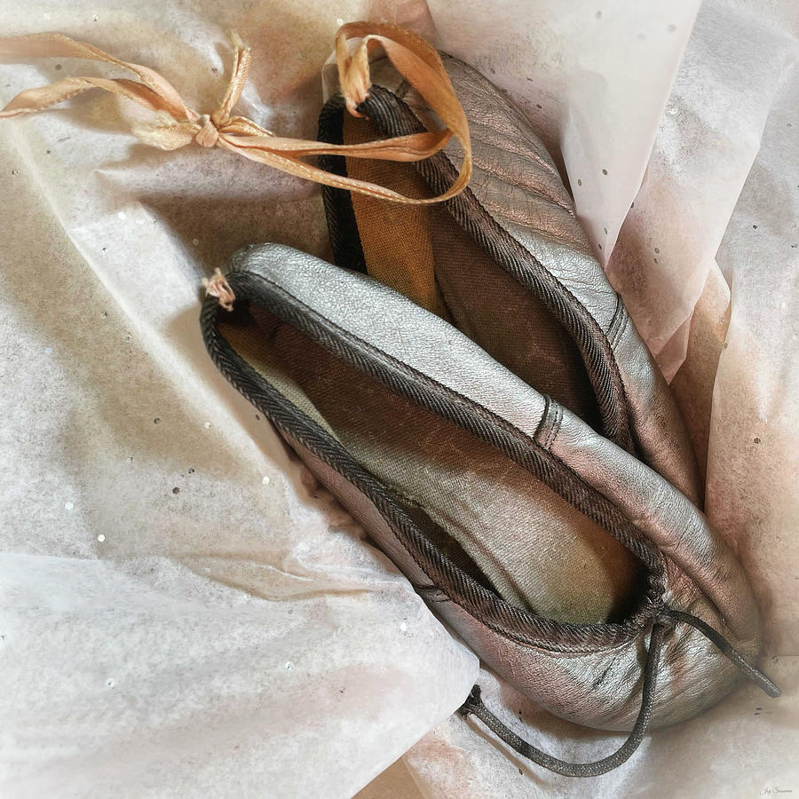 Silver Ballet Slippers by Joy Sussman Photograph by Joy Sussman