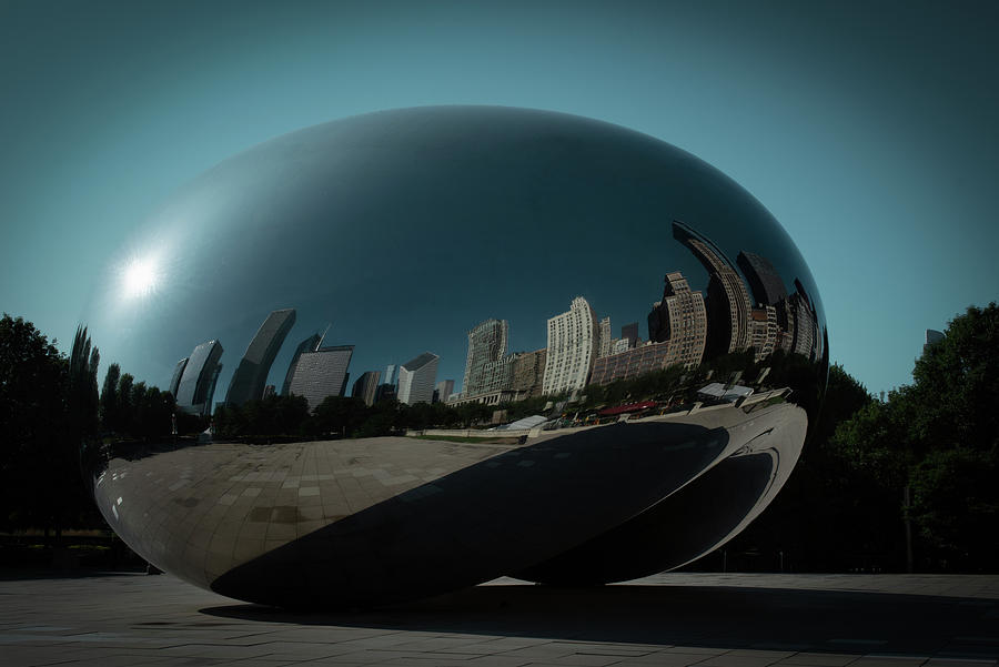 Chicago Photograph - Silver Bean by Enzwell Designs