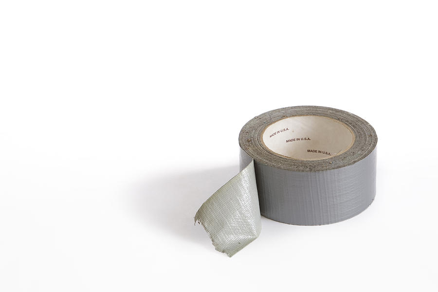 Silver Cloth Duct Tape Roll for Repairing Anything Photograph by Terryfic3D