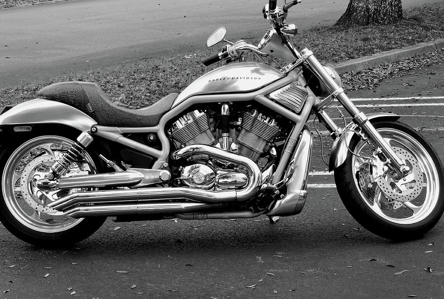 Silver Harley Davidson Photograph by Warren Thompson