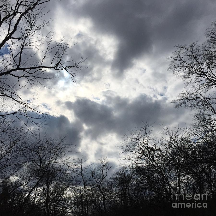 Silver Lining Clouds over North Carolina   Photograph by Catherine Ludwig Donleycott