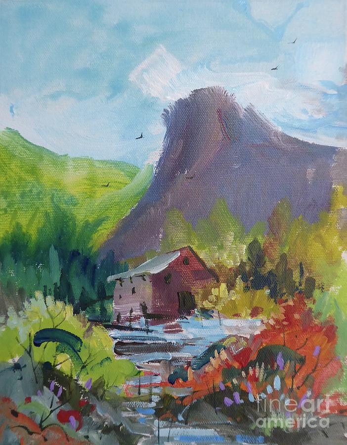 Silver Mine At Creede, Colorado Painting by Micheal Jones