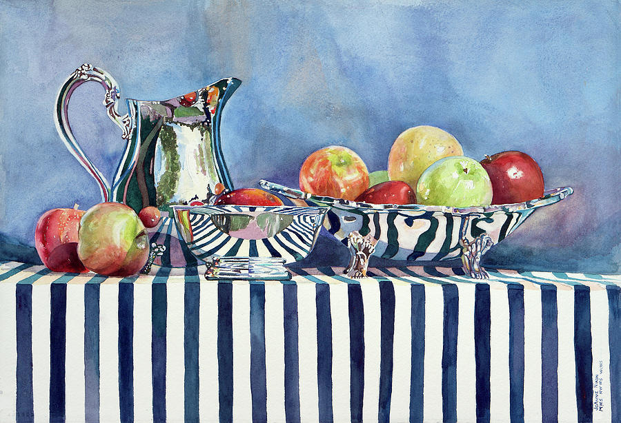 Silver Pitcher 5 Painting by JoAnne Nixon